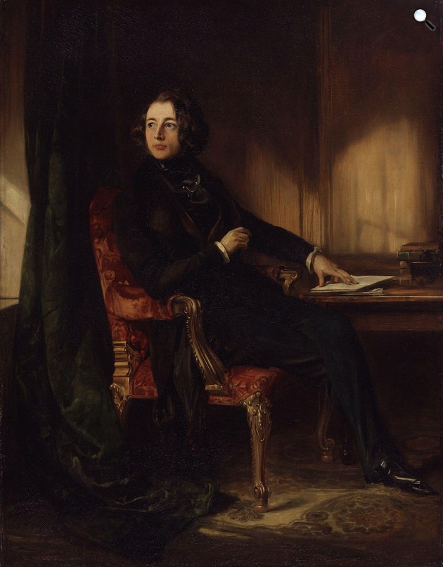 Daniel Maclise: Charles Dickens (1812-1870) író portréja, 1839 (Fotó: National Portrait Gallery /Wikimédia)