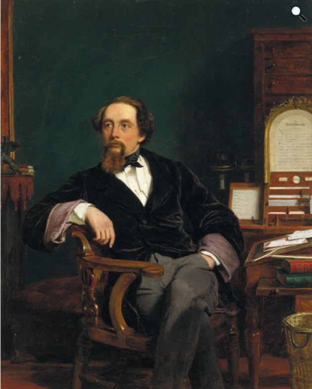 William Powell Frit: Charles Dickens (1812-1870) író portréja, 1859 (Fotó: Victoria and Albert Museum/Wikimédia)