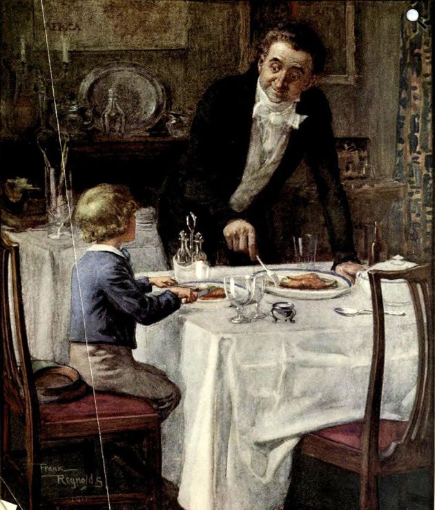 Frank Reynolds: Charles Dickens: David Copperfield, illusztrálás, 1910 (Fotó: Wikimédia)