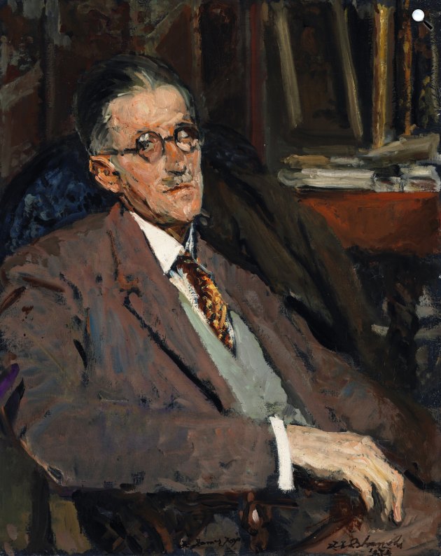 Jacques-Émile Blanche: James Joyce (1882-1941) író portréja, 1934 (Fotó: National Gallery of Ireland/Wikimédia)