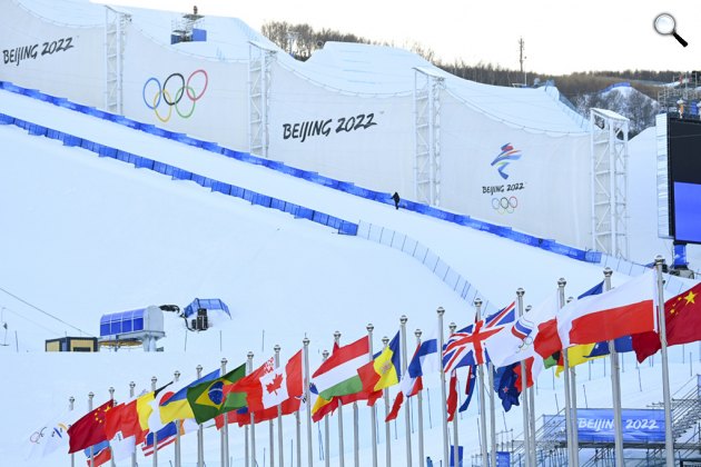Pekingi téli olimpia - Zhangjiakou-ban lévő Genting Snow Park, 2022 (Fotó: Magyarock/Molnár Ádám)