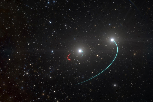 A HR 6819 kettős vagy hármas csillagrendszer a Telescopium déli csillagképében (Fotó: Wikimédia/eso.org)