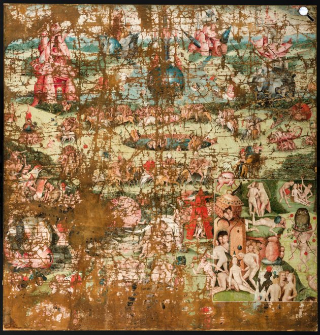 Hieronymus Bosch: A gyönyörök kertje, 1520 körül (Fotó: Szépművészeti Múzeum)
