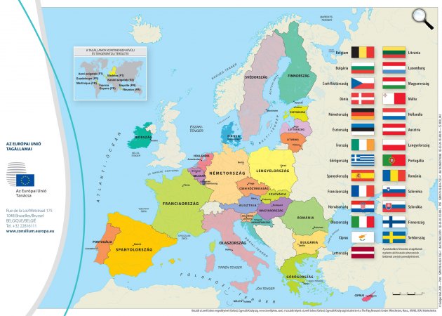 Az Európai Unió tagállamai, 2020 (Fotó: op.europa.eu)