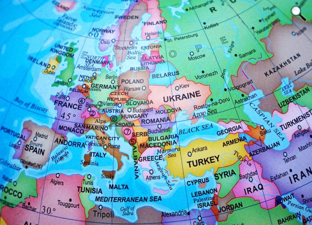 Európa térképe, országok és határok (Fotó: Pixabay)