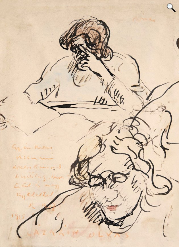 Rippl-Rónai József: Lazarine olvas, 1925 (Fotó: Virág Judit Galéria)