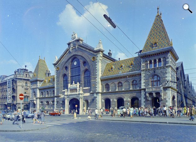 Központi Vásárcsarnok, Fővám (Dimitrov) tér, Budapest, 1972 (Fotó: Fortepan/FŐFOTÓ)