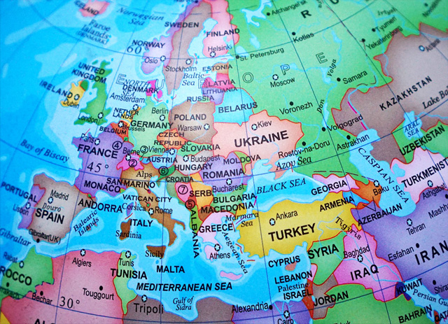 Európa térképe, országok és határok (Fotó: Pixabay)