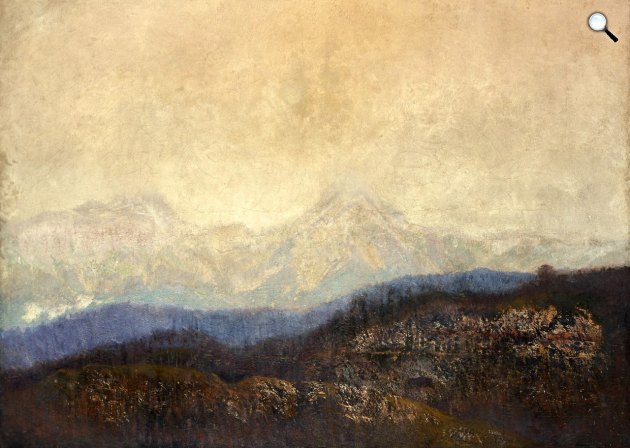 Mednyánszky László: Hegyi táj, 1897 körül (Fotó: MNG)