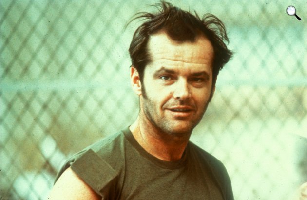 Száll a kakukk fészkére - Jack Nicholson, 1975 (Fotó: InterCom)