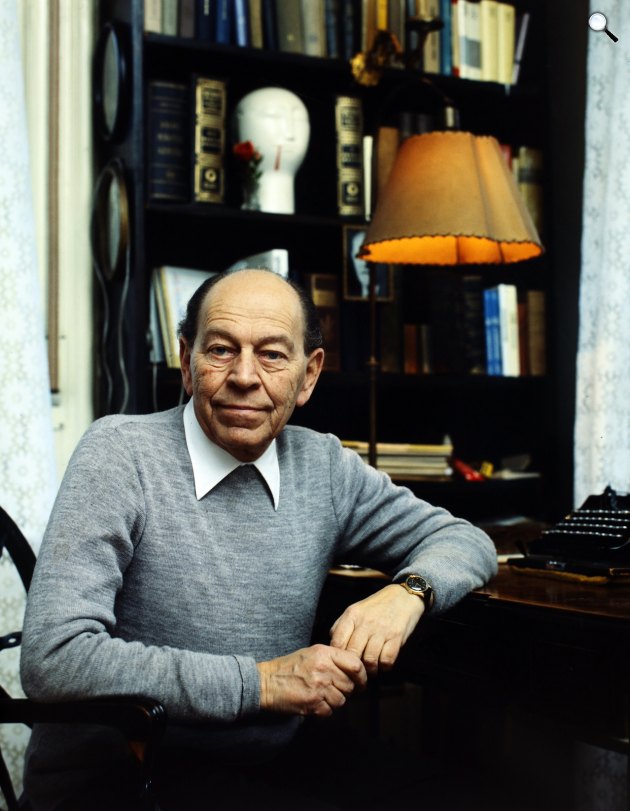 Örkény István (1912-1979) író, drámaíró otthonában, 1978 (Fotó: Fortepan/Szalay Zoltán)