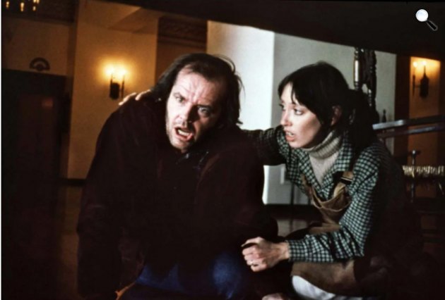 Ragyogás - Jack Nicholson és Shelley Duvall Stanley, Stephen King regényéből Stanley Kubrick rendezte, 1980 (Fotó: Warner)