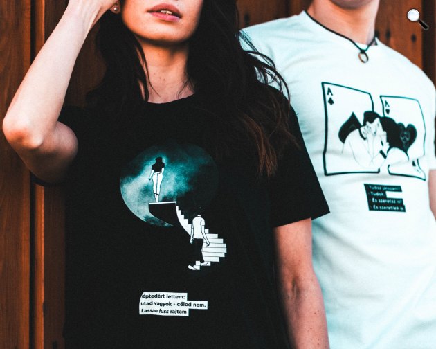 Fodor Ákos Ima c. verse a Vates utcai ruházaton (Fotó: Vates)