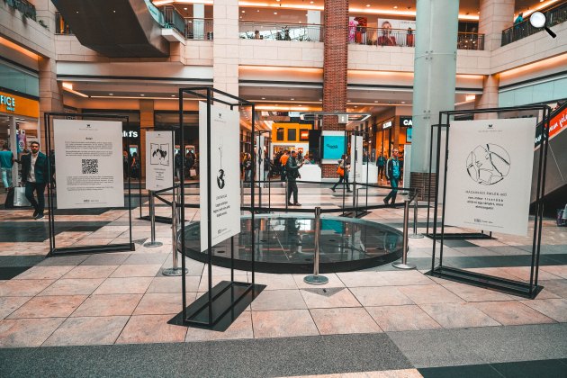 Vates utcai ruházati márka kiállítása a Westendben, a Millennium udvaron (Fotó: Vates)