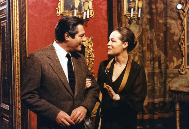 Szerelmi lázálom - Marcello Mastroianni és Romy Schneider, 1981 (Fotó: Örökmozgó)