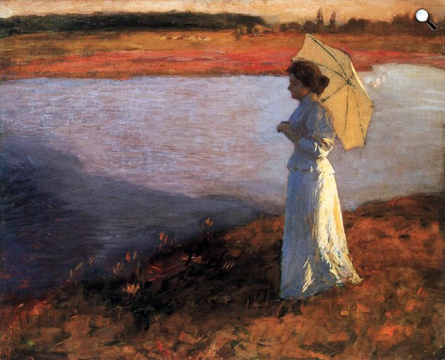 Iványi Grünwald Béla: Nő a vízparton, 1897 (Fotó: MNG/OSZK)