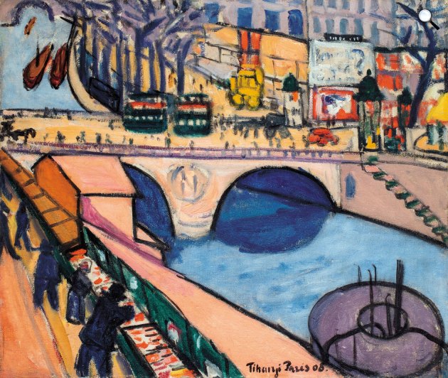 Tihanyi Lajos: Pont Saint Michel, 1885 (220 millió forint) (Fotó: Virág Judit Galéria)