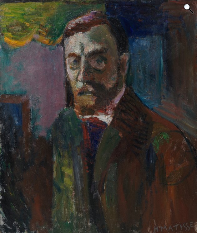 Henri Matisse: Önarckép, 1900 (Fotó: Centre Pompidou/Szépművészeti Múzeum)