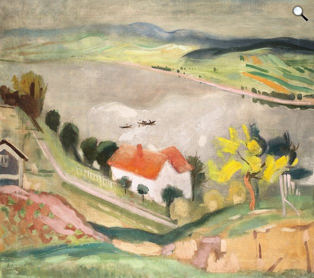 Szőnyi István: Kilátás a Dunára, 1932 körül (Fotó: Virág Judit Galéria)