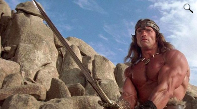 Conan, a barbár - Arnold Schwarzenegger, 1982 (Fotó: listal.com)