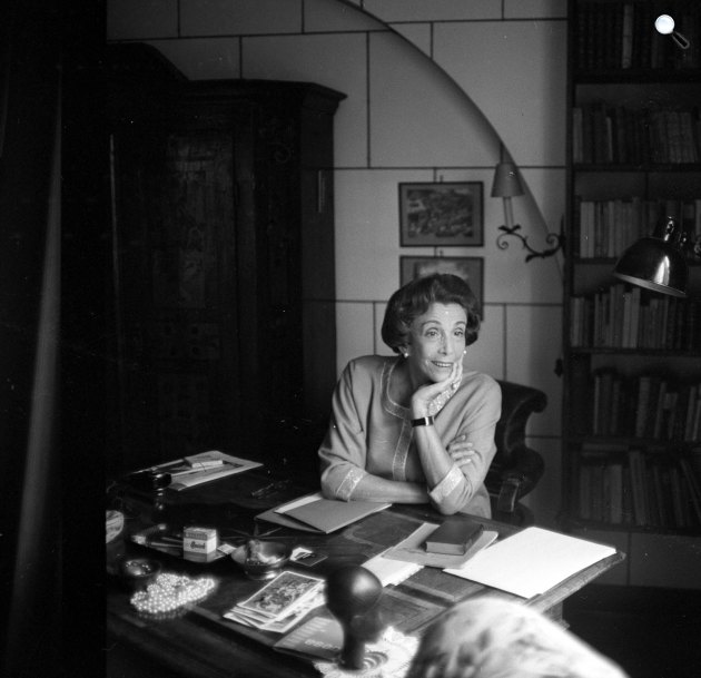 Darvas Lili (1902-1974) színésznő, Molnár Ferenc író felesége, 1965 (Fotó: Fortepan/Kotnyek Antal)