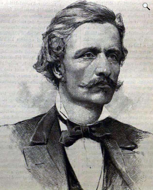 Keleti Károly ( 1833-1892) elméleti közgazdász, statisztikus (Fotó: Ellinger Ede/Cserna Károly/Vasárnapi Ujság/OSZK)
