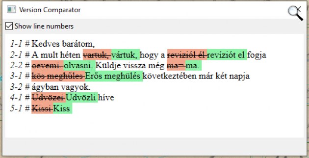 Kiss József levelében a modell által felismert szövegrészletek és tévesztések (Fotó: OSZK)