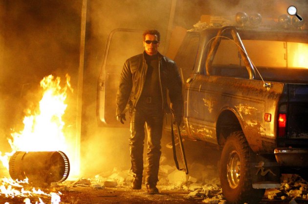 Terminátor 3: A gépek lázadása - Arnold Schwarzenegger,  2003 (Fotó: InterCom)