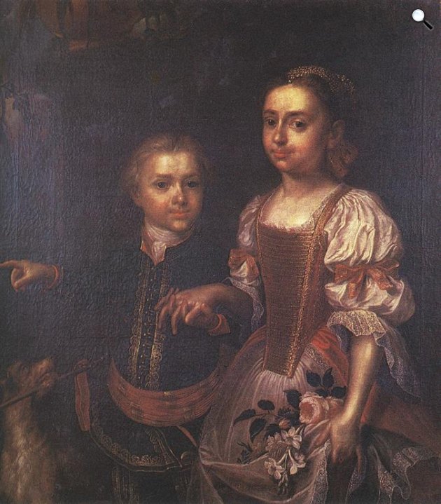 Mányoki Ádám: Podmaniczky Judit és János képmása, 1724 (Fotó: MTA)