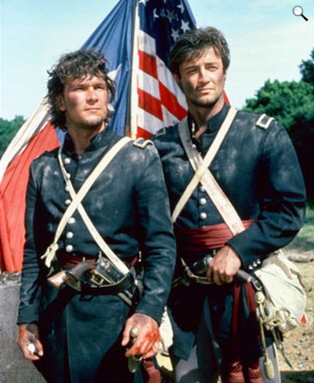 Észak és Dél - James Read és Patrick Swayze,1986 (Fotó: Facebook)