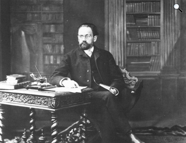 Émile Zola (1840-1902) francia író, a naturalista irányzat atyja, 1895 körül (Fotó: Nadar/Wikimedia)