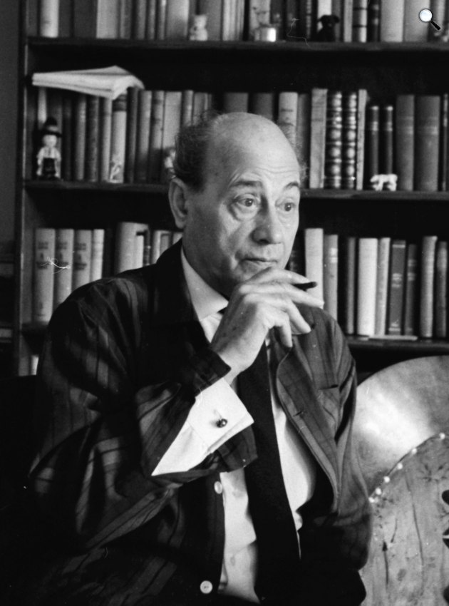 Tamási Áron (1897-1966) Kossuth-díjas erdélyi magyar író otthonában, 1965 (Fotó: Fortepan/Szalay Zoltán)