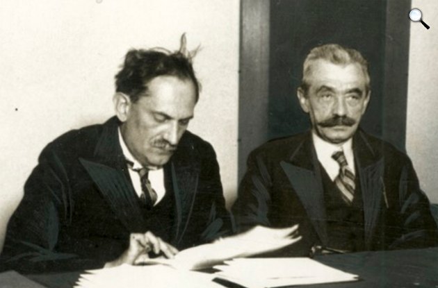 Babits Mihály és Schöpflin Aladár, Budapest (Fotó: PIM/europeana.eu)