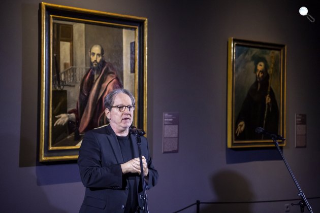 Baán László főigazgató az El Greco a Szépművészetiben című kiállításon, 2022 (Fotó: MTI/Balogh Zoltán)