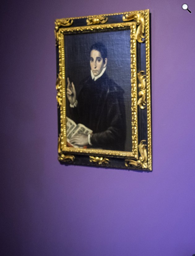El Greco: Gonzaga Szent Alajos képmása című festmény a Szépművészeti Múzeumban (Fotó: MTI/Balogh Zoltán)