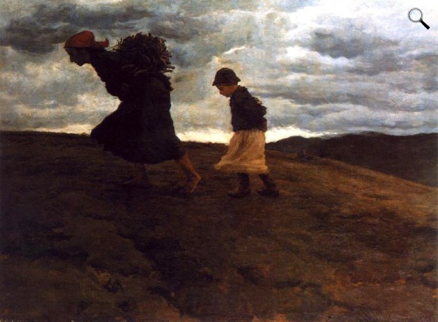 Glatz Oszkár: Fahordók, 1898 (Fotó: MNG)