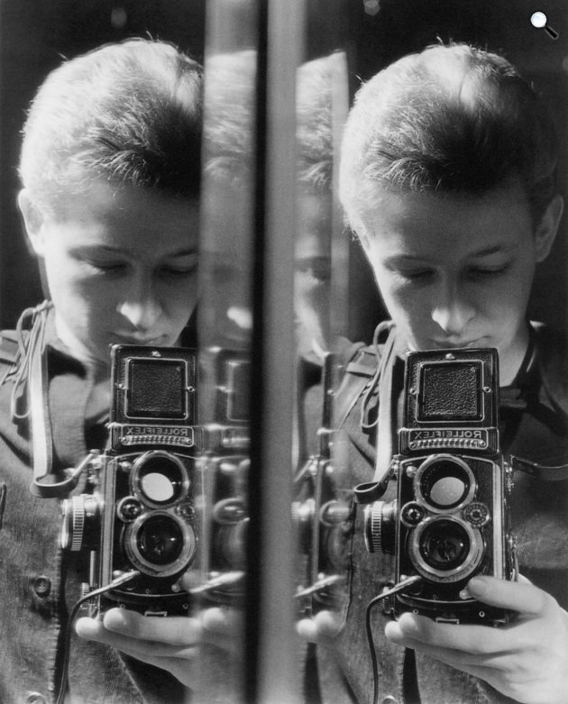 Az ifjú Nádas Péter, a későbbi író önarcképe, 1958 (Fotó: Fortepan/Nádas Péter)