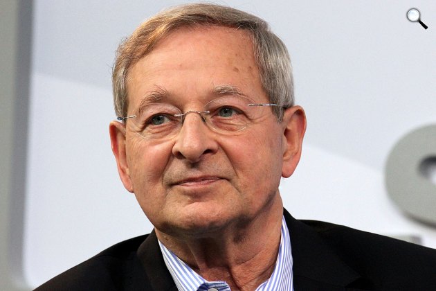 Nádas Péter Kossuth-díjas magyar író, drámaíró a Frankfurti Könyvfesztiválon, 2017 (Fotó: Heike Huslage-Koch)