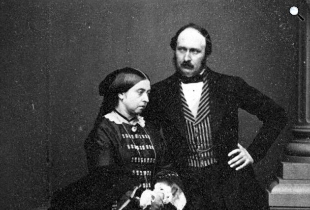 Viktória királynő és férje, Albert herceg, 1861 (Fotó: John Jabez Edwin Paisley Mayall/Wikimedia)