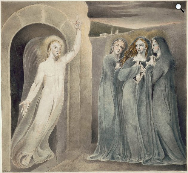 William Blake:  A három Mária a sírnál (Fotó: Fitzwilliam Múzeum/Wikimedia)