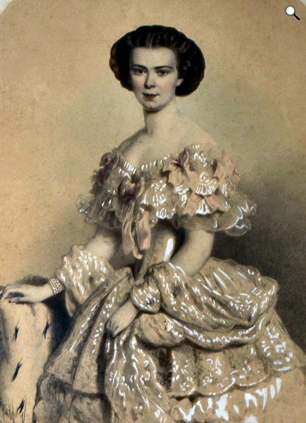Wittelsbach Erzsébet (Sisi) (1837-1898) fiatalon, későbbi osztrák császárné és magyar királyné (Fotó: Eduard Kaiser/Wikimedia)