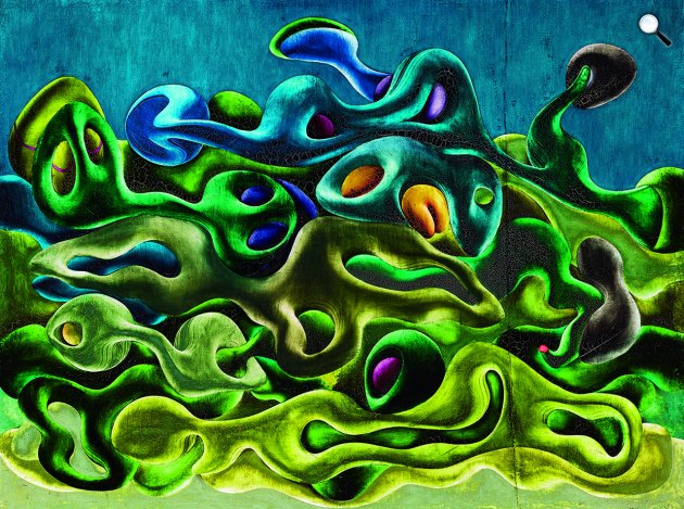 Simon Hantai: Peinture, 1953 (Fotó: Kálmán Makláry Fine Arts Galéria)