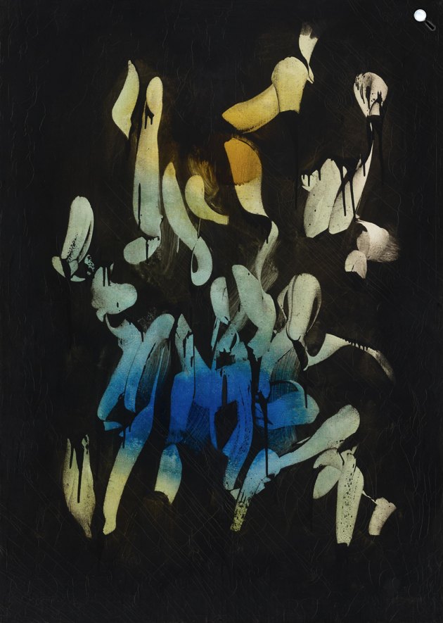 Simon Hantai: Untitled, 1958 (Fotó: Kálmán Makláry Fine Arts Galéria)