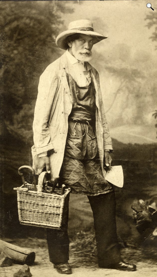 Görgey Artúr kertészkedés közben, 1890 körül (Fotó: MNM/Wikimedia)