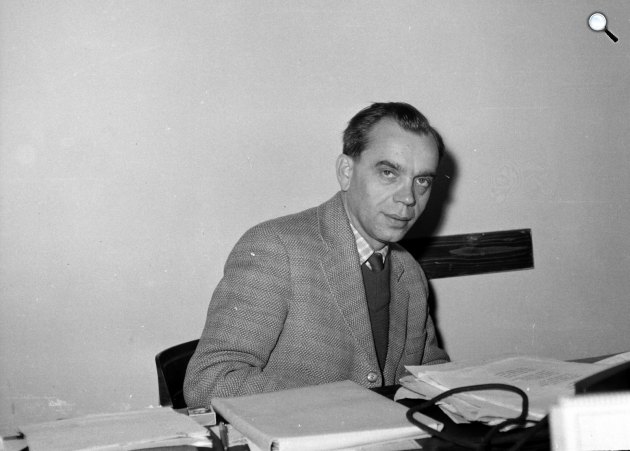 Kormos István (1923-1977) József Attila-díjas magyar költő, író, műfordító, dramaturg,1962 (Fotó: Fortepan/Hunyady József)