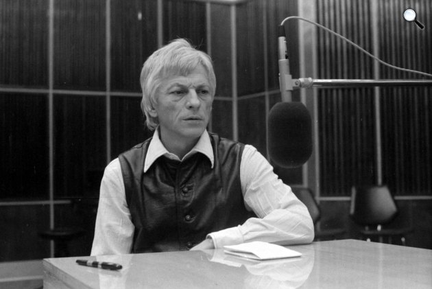 Nagy László (1925-1978) költő, műfordító, 1977 (Fotó: Fortepan/Szalay Zoltán)