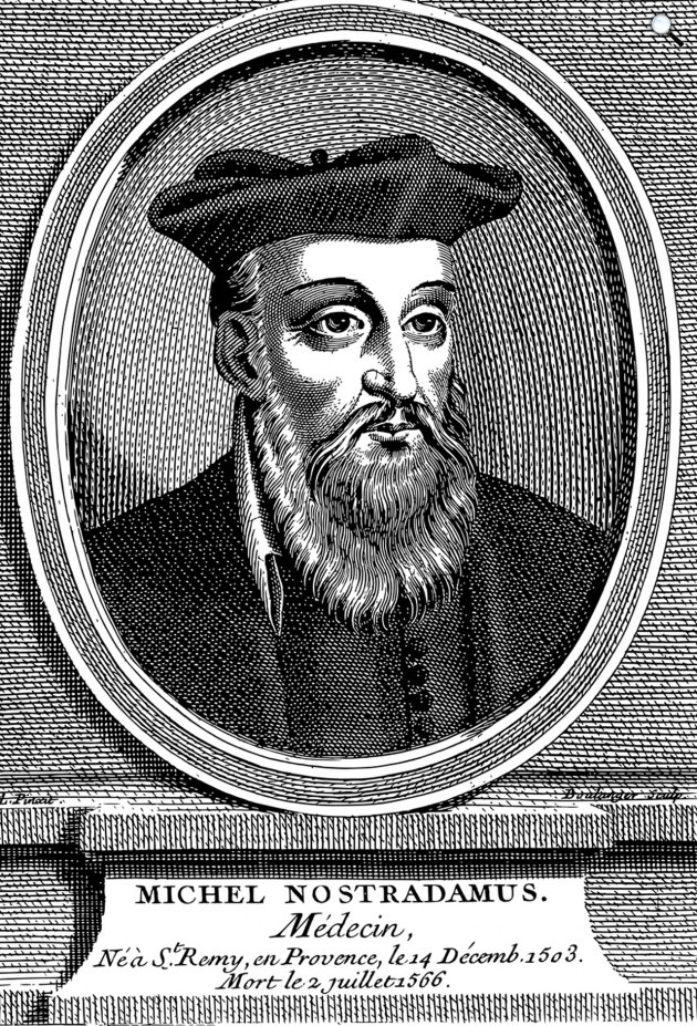 Michel de Nostradam (Nostradamus) (1503-1556) orvos, jövendőmondó (Fotó: Pixabay))