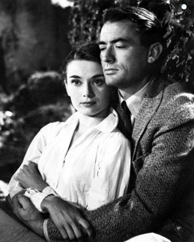 Római vakáció - Audrey Hepburn és Gregory Peck színészek, 1953 (Fotó: ©Paramount Pictures/Wikimedia)