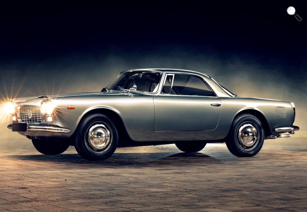 A Lancia Flaminia GT 2.5 Touring, melyhez hasonlót olyan sztárok vezettek, mint Marcello Mastroianni, Sofia Loren, Brigitte Bardot vagy Audrey Hepburn (Fotó: OS/Kaáli Autó-Motor Múzeum)