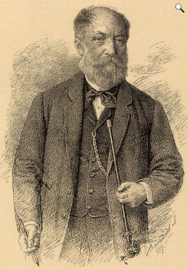 Barabás Miklós (1810-1898) magyar festő, grafikus, fényképész, az MTA tagja, 1887 (Fotó: Vasárnapi Ujság/OSZK)